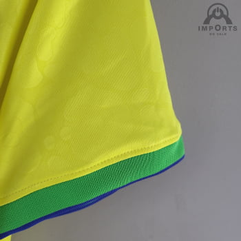 Camisa da Seleção Brasileira I Copa 2022 Versão Torcedor + Personalização Grátis