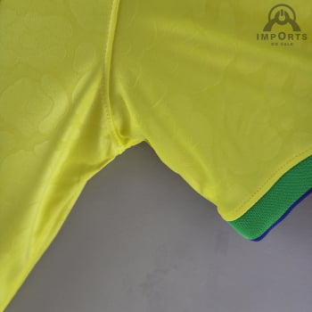 Camisa da Seleção Brasileira I Copa 2022 Versão Torcedor + Personalização Grátis