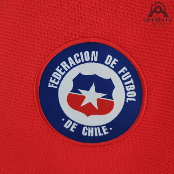 Camisa da Seleção Chilena I 2022 Versão Torcedor + Personalizac1a2o Grátis Camisa da Seleção Chilena I 2022 Versão Torcedor + Personalizac1a2o Grátis