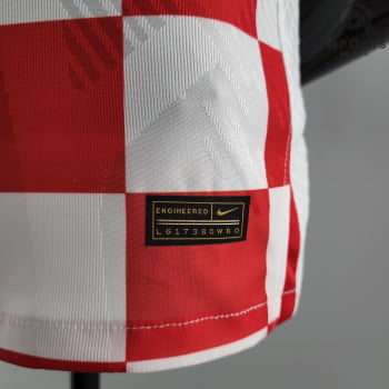 Camisa da Seleção Croata 2022 Versão Jogador + Personalização Grátis