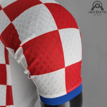 Camisa da Seleção Croata 2022 Versão Jogador + Personalização Grátis
