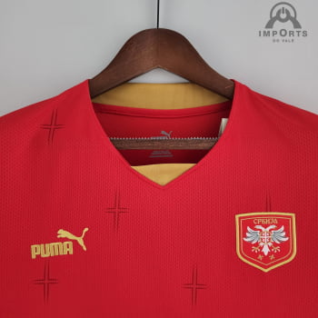 Camisa da Seleção da Sérvia l 2022 Versão Torcedor + Personalização Grátis