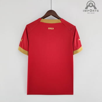 Camisa da Seleção da Sérvia l 2022 Versão Torcedor + Personalização Grátis