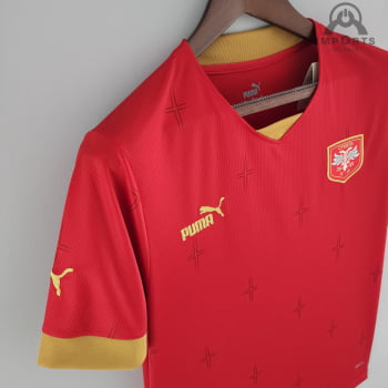 Camisa da Seleção da Sérvia l 2022 Versão Torcedor + Personalização Grátis