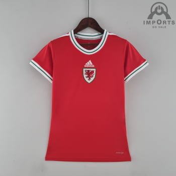 Camisa da Seleção de Gales 2022 I Versão Feminina + Personalização Grátis Camisa da Seleção de Gales 2022 I Versão Feminina + Personalização Grátis
