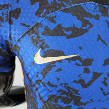 Camisa da Seleção Francesa 2022 Versão Jogador Ed. Especial Azul + Personalização Grátis