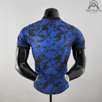 Camisa da Seleção Francesa 2022 Versão Jogador Ed. Especial Azul + Personalização Grátis