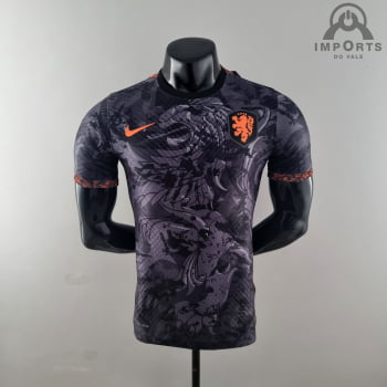 Camisa da Seleção Holandesa 2022 Ed. Especial Versão Jogador + Personalização Grátis Camisa da Seleção Holandesa 2022 Ed. Especial Versão Jogador + Personalização Grátis