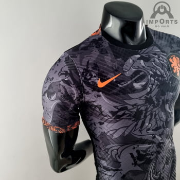 Camisa da Seleção Holandesa 2022 Ed. Especial Versão Jogador + Personalização Grátis