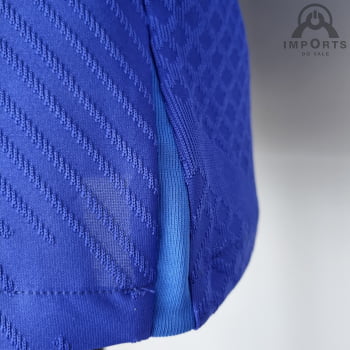 Camisa da Seleção Holandesa 2022 Versão Jogador Treino Azul + Personalização Grátis