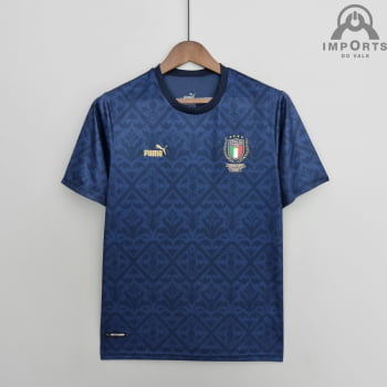 Camisa da Seleção Italiana 2022 Campeão Europa League Versão Torcedor + Personalização Grátis - Azul Royal Camisa da Seleção Italiana 2022 Campeão Europa League Versão Torcedor + Personalização Grátis - Azul Royal