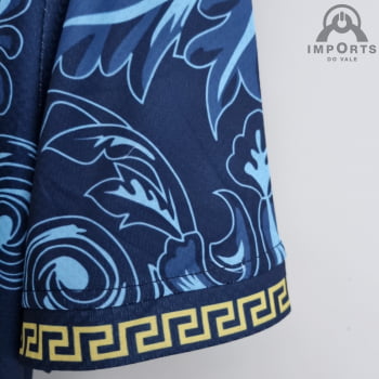 Camisa da Seleção Italiana 2022 Edição Versace Versão Torcedor + Personalização Grátis