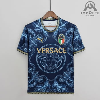 Camisa da Seleção Italiana 2022 Edição Versace Versão Torcedor + Personalização Grátis Camisa da Seleção Italiana 2022 Edição Versace Versão Torcedor + Personalização Grátis