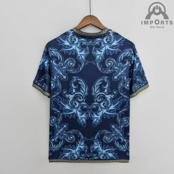 Camisa da Seleção Italiana 2022 Edição Versace Versão Torcedor + Personalização Grátis