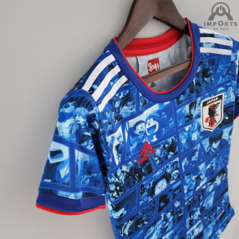 Camisa da Seleção Japonesa 2021 Versão Torcedor Feminina Ed. Comemorativa - Azul