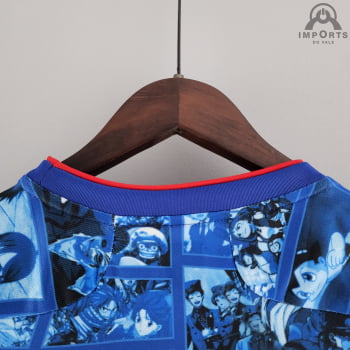 Camisa da Seleção Japonesa 2021 Versão Torcedor Feminina Ed. Comemorativa - Azul