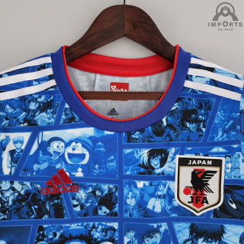Camisa da Seleção Japonesa 2021 Versão Torcedor Feminina Ed. Comemorativa - Azul