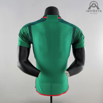 Camisa da Seleção Mexicana I 2022 Versão Jogador + Personalização Grátis 