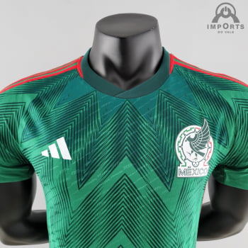 Camisa da Seleção Mexicana I 2022 Versão Jogador + Personalização Grátis 