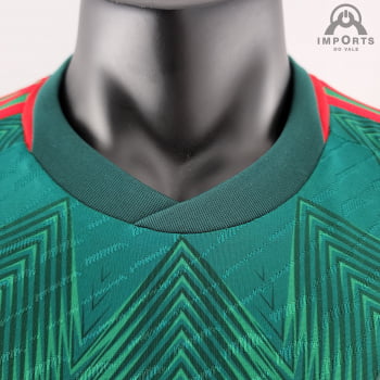 Camisa da Seleção Mexicana I 2022 Versão Jogador + Personalização Grátis 