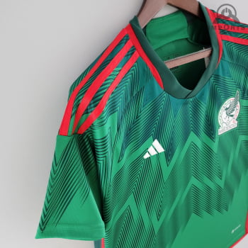 Camisa da Seleção Mexicana I 2022 Versão Torcedor + Personalização Grátis 