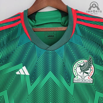 Camisa da Seleção Mexicana I 2022 Versão Torcedor + Personalização Grátis 