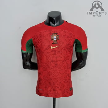 Camisa da Seleção Portuguesa 22/23 Ed. Especial Versão Jogador + Personalização Grátis Camisa da Seleção Portuguesa 22/23 Ed. Especial Versão Jogador + Personalização Grátis
