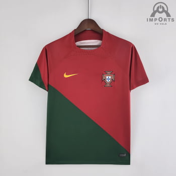 Camisa da Seleção Portuguesa I 2022 Versão Torcedor + Personalização Grátis Camisa da Seleção Portuguesa I 2022 Versão Torcedor + Personalização Grátis