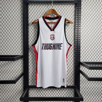 Camisa de Basquete Flamengo 23/24 Branca + Personalização Grátis 