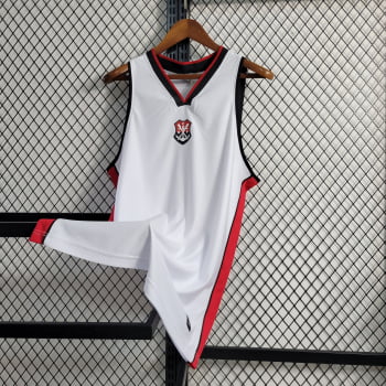 Camisa de Basquete Flamengo 23/24 Branca + Personalização Grátis 