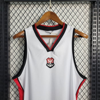 Camisa de Basquete Flamengo 23/24 Branca + Personalização Grátis 