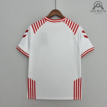 Camisa da Seleção Dinamarquesa 22/23 Edição Limitada Hummel X Bls Hafnia Versão Torcedor + Personalização Grátis