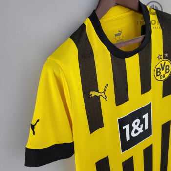 Camisa Borussia Dortmund l 22/23 Versão Torcedor + Personalização Grátis