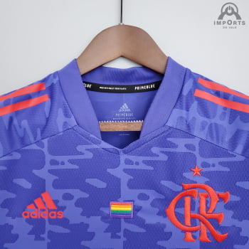 Camisa Flamengo 21/22 Ed. Especial lgbtqia+ Versão Torcedor + Personalização Grátis