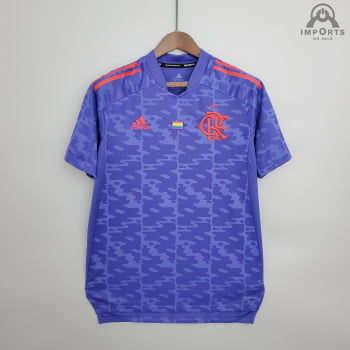 Camisa Flamengo 21/22 Ed. Especial lgbtqia+ Versão Torcedor + Personalização Grátis