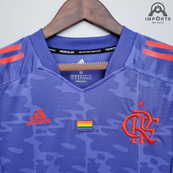 Camisa Flamengo 21/22 Versão Feminina Orgulho Lgbtqiap+  + Personalização Grátis 