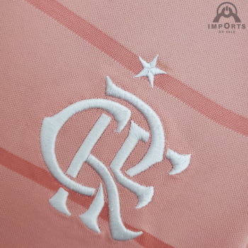 Camisa Flamengo 21/22 Ed. Especial Outubro Rosa Versão Torcedor + Personalização Grátis