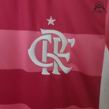 Camisa Flamengo 22/23 Versão Feminina Ed. Especial Outubro Rosa + Personalização Grátis