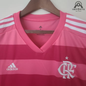 Camisa Flamengo 22/23 Versão Feminina Ed. Especial Outubro Rosa + Personalização Grátis