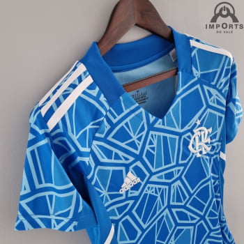 Camisa Flamengo 22/23 Versão Feminina Goleiro + Personalização Grátis 