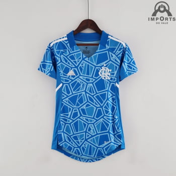 Camisa Flamengo 22/23 Versão Feminina Goleiro + Personalização Grátis 