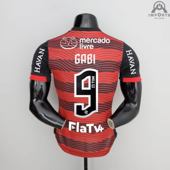 Camisa Flamengo I 22/23 Versão Jogador + Patrocínios + Personalização Grátis