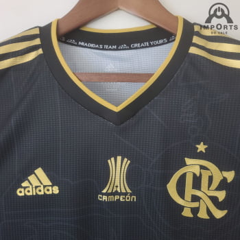 Camisa Flamengo 22/23 Versão Torcedor Ed. Especial Tricampeão da Libertadores + Personalização Grátis 