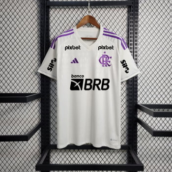 Camisa Flamengo 23/24 Goleiro + Patrocínios + Personalização Grátis - Branca Camisa Flamengo 23/24 Goleiro + Patrocínios + Personalização Grátis - Branca