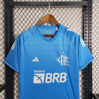 Camisa Flamengo 23/24 Goleiro + Personalização Grátis - Azul
