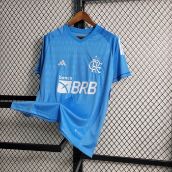 Camisa Flamengo 23/24 Goleiro + Personalização Grátis - Azul