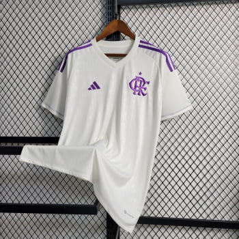 Camisa Flamengo 23/24 Goleiro + Personalização Grátis - Branca