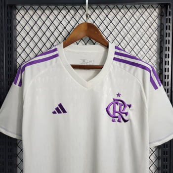 Camisa Flamengo 23/24 Goleiro + Personalização Grátis - Branca