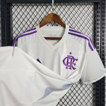 Camisa Flamengo 23/24 Goleiro + Personalização Grátis - Branca