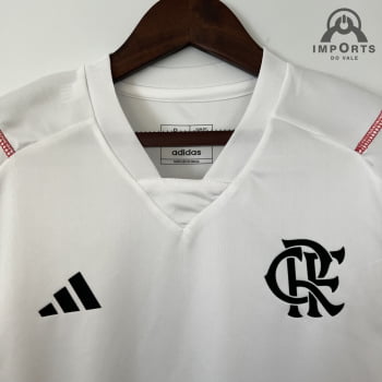 Camisa Flamengo 23/24 Versão Feminina Treino - Branca